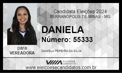 Candidato DANIELA 2024 - SERRANÓPOLIS DE MINAS - Eleições