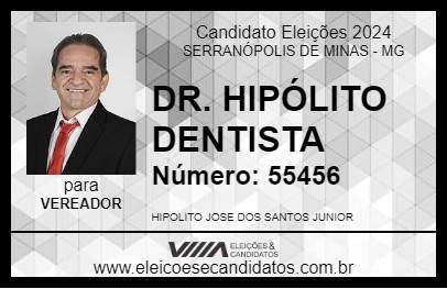 Candidato DR. HIPÓLITO DENTISTA 2024 - SERRANÓPOLIS DE MINAS - Eleições