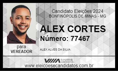 Candidato ALEX CORTES 2024 - BONFINÓPOLIS DE MINAS - Eleições