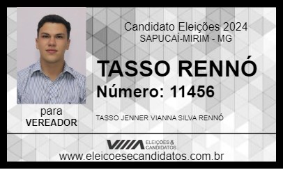 Candidato TASSO RENNÓ 2024 - SAPUCAÍ-MIRIM - Eleições