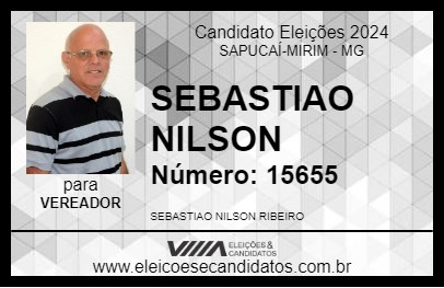 Candidato SEBASTIAO NILSON 2024 - SAPUCAÍ-MIRIM - Eleições