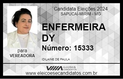 Candidato ENFERMEIRA DY 2024 - SAPUCAÍ-MIRIM - Eleições