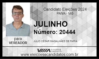 Candidato JULINHO 2024 - PAIVA - Eleições