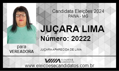 Candidato JUÇARA LIMA 2024 - PAIVA - Eleições