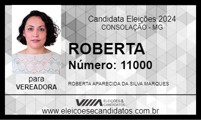 Candidato ROBERTA 2024 - CONSOLAÇÃO - Eleições