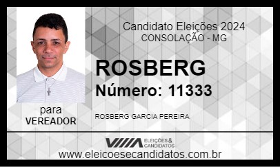 Candidato ROSBERG 2024 - CONSOLAÇÃO - Eleições