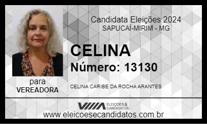 Candidato CELINA 2024 - SAPUCAÍ-MIRIM - Eleições