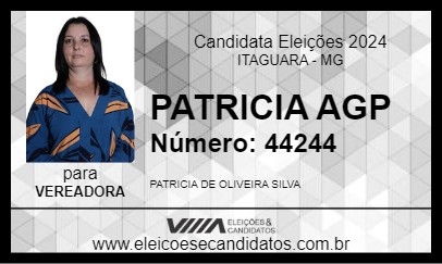 Candidato PATRICIA  AGP 2024 - ITAGUARA - Eleições