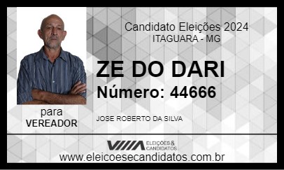 Candidato ZE DO DARI 2024 - ITAGUARA - Eleições