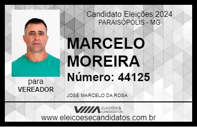 Candidato MARCELO MOREIRA 2024 - PARAISÓPOLIS - Eleições