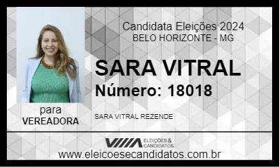 Candidato SARA VITRAL 2024 - BELO HORIZONTE - Eleições