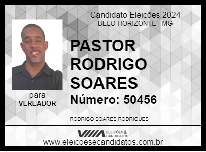 Candidato PASTOR RODRIGO SOARES 2024 - BELO HORIZONTE - Eleições