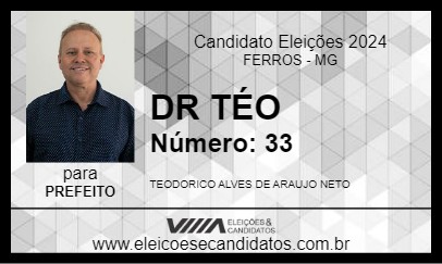 Candidato DR TÉO 2024 - FERROS - Eleições