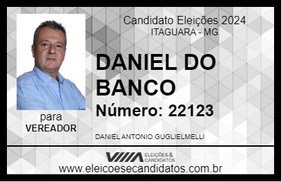 Candidato DANIEL DO BANCO 2024 - ITAGUARA - Eleições