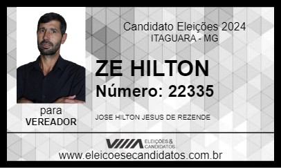 Candidato ZE HILTON 2024 - ITAGUARA - Eleições