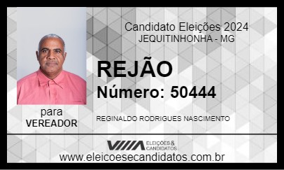 Candidato REJÃO 2024 - JEQUITINHONHA - Eleições