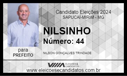 Candidato NILSINHO 2024 - SAPUCAÍ-MIRIM - Eleições