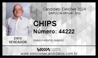 Candidato CHIPS 2024 - SAPUCAÍ-MIRIM - Eleições