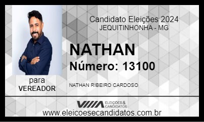 Candidato NATHAN 2024 - JEQUITINHONHA - Eleições