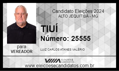 Candidato TIUÍ 2024 - ALTO JEQUITIBÁ - Eleições