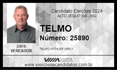 Candidato TELMO 2024 - ALTO JEQUITIBÁ - Eleições