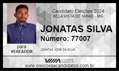 Candidato JONATAS SILVA 2024 - BELA VISTA DE MINAS - Eleições