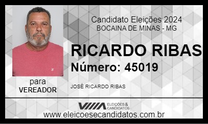 Candidato RICARDO RIBAS 2024 - BOCAINA DE MINAS - Eleições