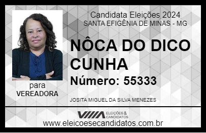 Candidato NÔCA DO DICO CUNHA 2024 - SANTA EFIGÊNIA DE MINAS - Eleições