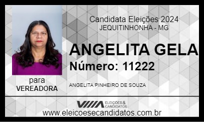 Candidato ANGELITA GELA 2024 - JEQUITINHONHA - Eleições