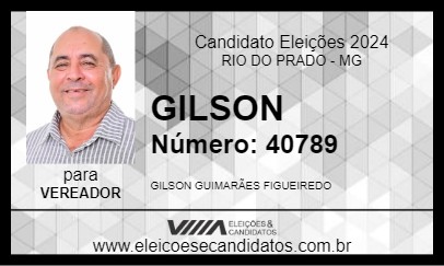 Candidato GILSON 2024 - RIO DO PRADO - Eleições