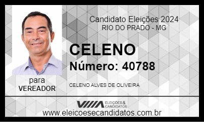 Candidato CELENO 2024 - RIO DO PRADO - Eleições