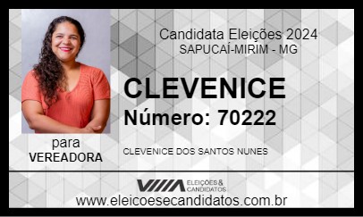 Candidato CLEVENICE 2024 - SAPUCAÍ-MIRIM - Eleições