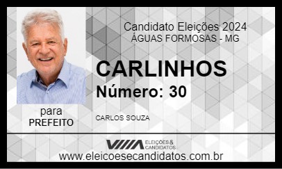 Candidato CARLINHOS 2024 - ÁGUAS FORMOSAS - Eleições