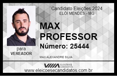 Candidato MAX PROFESSOR 2024 - ELÓI MENDES - Eleições