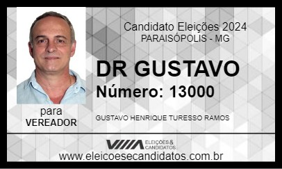 Candidato DR GUSTAVO 2024 - PARAISÓPOLIS - Eleições