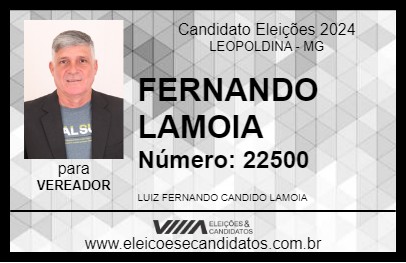 Candidato FERNANDO LAMOIA 2024 - LEOPOLDINA - Eleições