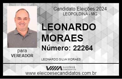 Candidato LEONARDO MORAES 2024 - LEOPOLDINA - Eleições