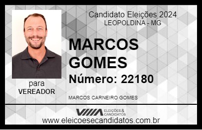 Candidato MARCOS GOMES 2024 - LEOPOLDINA - Eleições