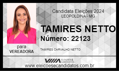 Candidato TAMIRES NETTO 2024 - LEOPOLDINA - Eleições