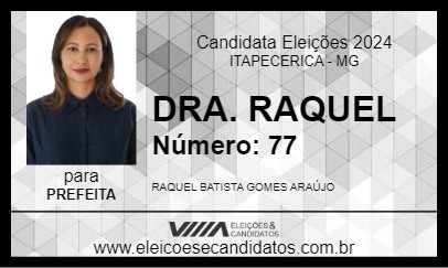 Candidato DRA. RAQUEL 2024 - ITAPECERICA - Eleições