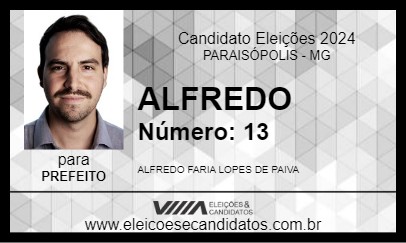 Candidato ALFREDO 2024 - PARAISÓPOLIS - Eleições