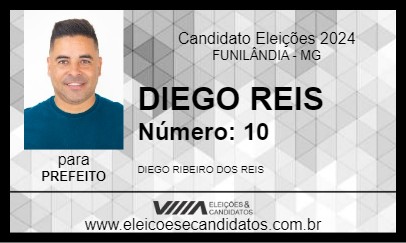 Candidato DIEGO REIS 2024 - FUNILÂNDIA - Eleições