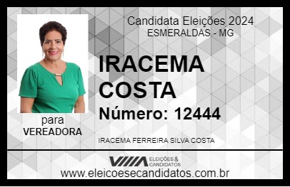 Candidato IRACEMA COSTA 2024 - ESMERALDAS - Eleições