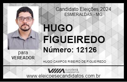 Candidato HUGO FIGUEIREDO 2024 - ESMERALDAS - Eleições