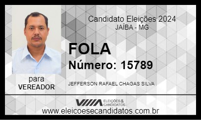 Candidato FOLA 2024 - JAÍBA - Eleições