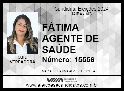 Candidato FÁTIMA AGENTE DE SAÚDE 2024 - JAÍBA - Eleições