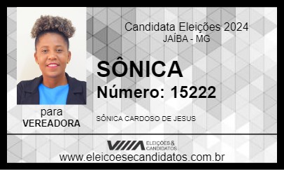 Candidato SÔNICA 2024 - JAÍBA - Eleições