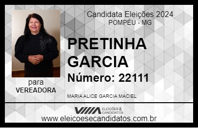 Candidato PRETINHA GARCIA 2024 - POMPÉU - Eleições