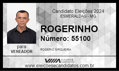 Candidato ROGERINHO 2024 - ESMERALDAS - Eleições