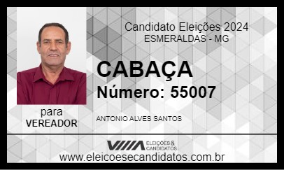 Candidato CABAÇA 2024 - ESMERALDAS - Eleições